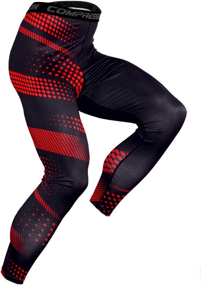 GREAT OEBLD Compression Pants Men UV Blocking Running Tights 1 or 2 Pack Gym Yoga Leggings for Athletic Workout