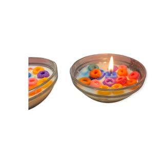 Fruit Loops Cereal Type Candle No Spoon