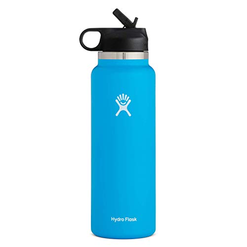 Buy Hydro Flask Water Bottle - Wide Mouth Straw Lid 2.0-32 oz, Pacific  Online at desertcartKUWAIT