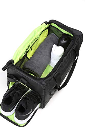 Vooray Boost Duffel, Water-Resistant Gym Bag with Shoe Compartment, Accessory Pockets, Small Overnight Travel Bag, Durable Sports Duffel Men Women 22L