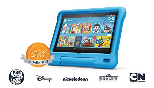 Fire HD 8 Kids tablet, 8" HD display, ages 3-7, 32 GB, Blue Kid-Proof Case