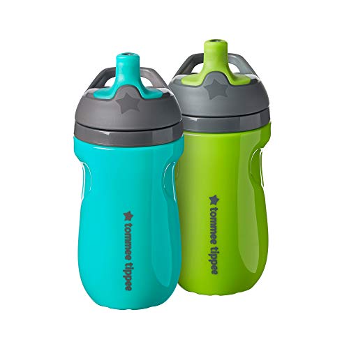 Tommee Tippee Insulated Sportee Toddler Water Bottle with Handle — 12m+, 2ct