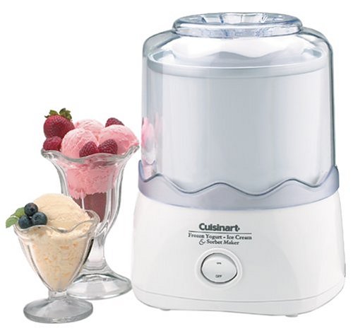 ICE-20 Automatic 1-1/2-Quart Ice Cream Maker, White