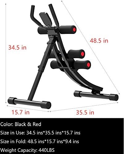 SUPERBE Fitlaya Fitness Core & Abdominal Trainers AB Workout Machine Home Gym Strength Training Ab Cruncher Foldable Fitness Equipment