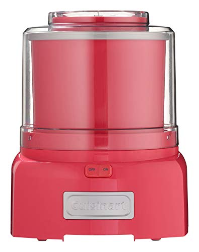 Cuisinart ICE21R Frozen Yogurt Automatic Ice Cream and Sorbet Maker,120 V, Thermoplastic, 1-1/2 qt, Red