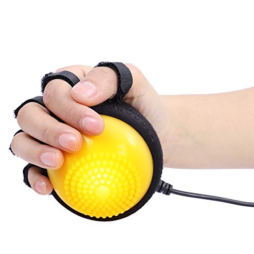 Electric Massage Ball, Heating Compress Hand Massager Ball Massage Hand and Fingers Physiotherapy Rehabilitation (US Plug)