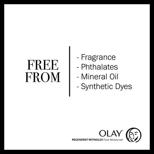 Olay Regenerist Retinol 24 Night Moisturizer Fragrance-Free + Whip Face Moisturizer Travel/Trial Size Gift Set
