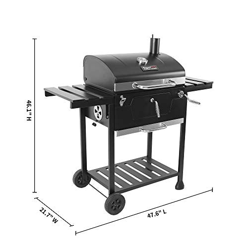 Royal Gourmet CD1824E 24-inch Charcoal BBQ Grill Outdoor Picnic Patio Cooking Backyard Party