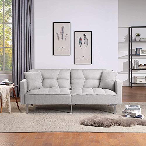 78.35" Sleeper Sofa Couches and Sofas. Sofa Modern Adjustable Futon Couches Sofas Bed for Living Room Fold Up and Down Recliner Couch