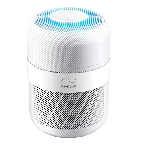 Air Purifier for Home, Medical Grade Intelligent Air Cleaner for Large Room Bedroom Office, Remove 99.97% Smoke Dust Pets Hairs, White