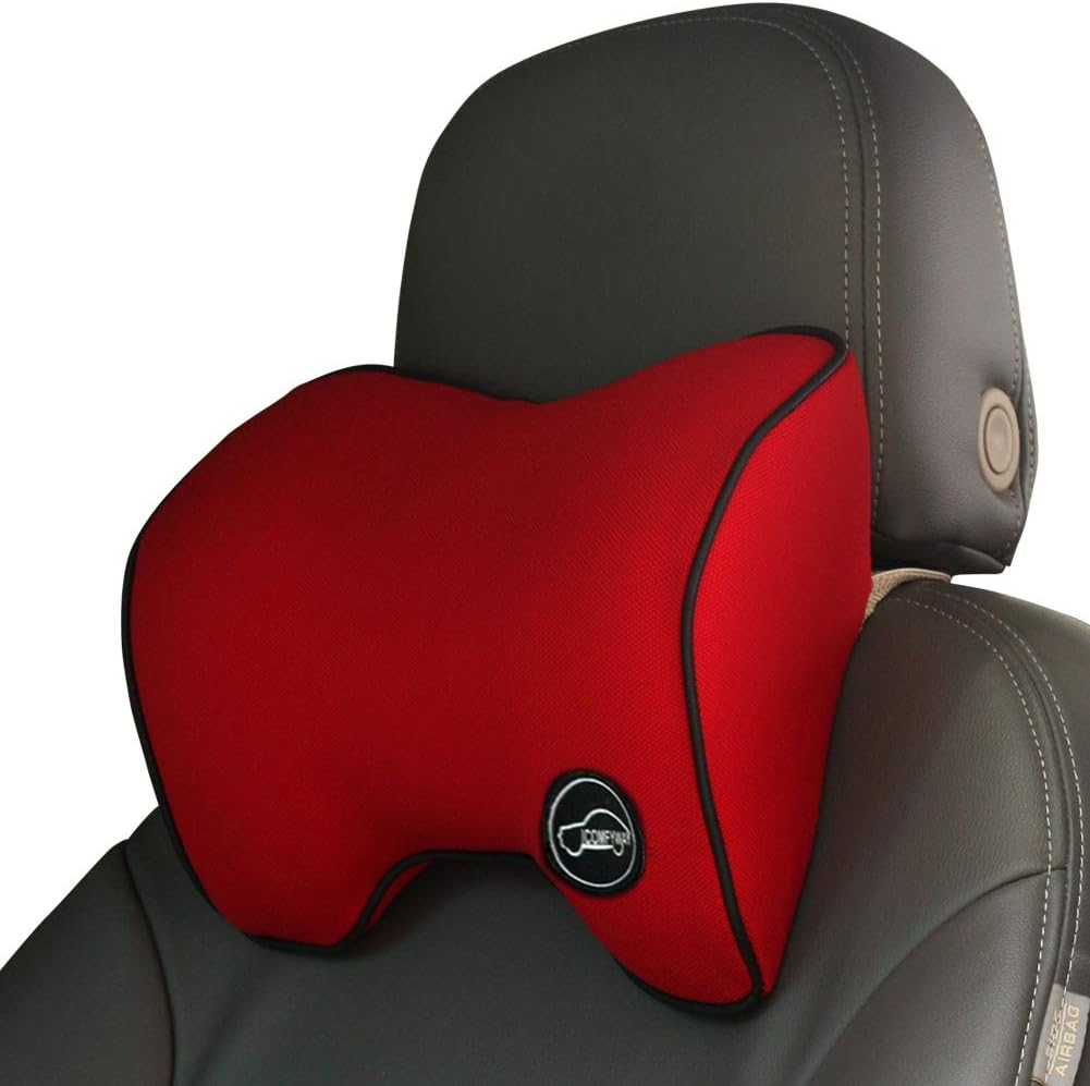 Car Neck Support Pillow for Neck Pain Relief When Driving,Headrest Pillow for Car Seat with Soft Memory Foam – Black