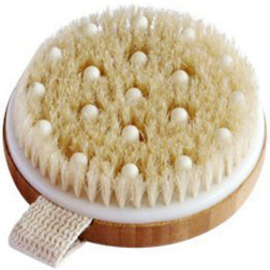 Body Brush for Wet or Dry Brushing - Gentle Exfoliating for Softer, Glowing Skin - Get Rid of Your Cellulite and Dry Skin, Improve Your Circulation - Gentle Massage Nodes