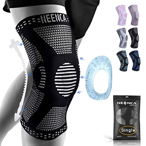 NEENCA Professional Knee Brace,Knee Compression Sleeve Support for Men Women with Patella Gel Pads & Side Stabilizers,Medical Grade Knee Pads for Running,Meniscus Tear,ACL,Arthritis,Joint Pain Relief