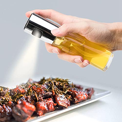 Kitchen Stainless Steel Olive Oil Sprayer Bottle Pump Oil Pot Leak-Proof Grill BBQ Sprayer Oil Dispenser BBQ Cookware Tools
