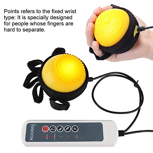 Electric Massage Ball, Heating Compress Hand Massager Ball Massage Hand and Fingers Physiotherapy Rehabilitation (US Plug)