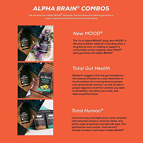 ONNIT Alpha Brain (30ct) - Over 1 Million Bottles Sold - Premium Nootropic Brain Supplement - Focus, Concentration & Memory - Alpha GPC, L Theanine & Bacopa Monnieri