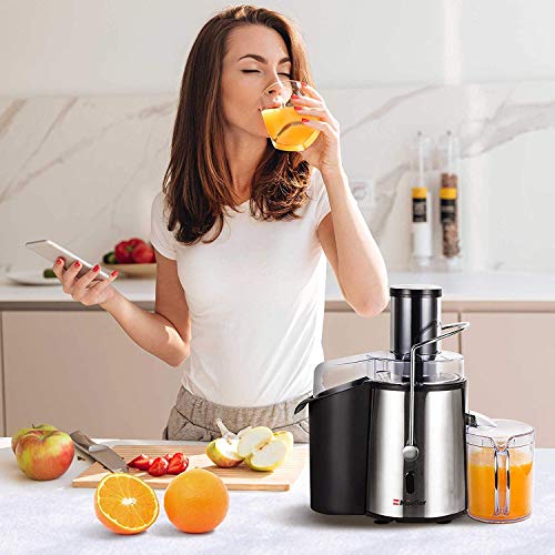 Juice Extractor, Centrifugal Juicer Machine Wide 3 Feed Chute, Power Juice  Maker for Whole Fruit Vegs, Easy Clean BPA-Free Stainless Steel High Juice