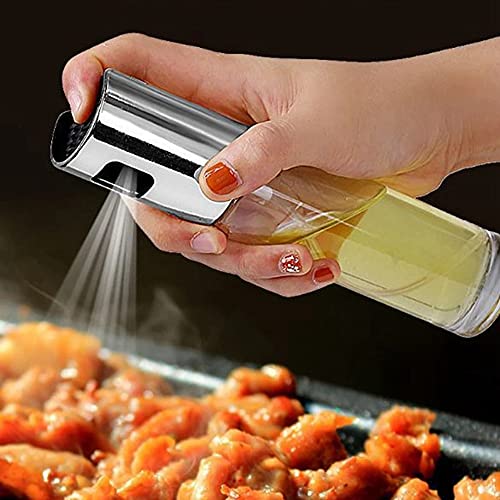 Pipigirl Kitchen Stainless Steel Olive Oil Sprayer Bottle Pump Oil Pot Leak-Proof Grill BBQ Sprayer Oil Dispenser BBQ Cookware Tools