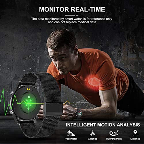 Smart Watch 2023, Smart Watch with Call,Tracker,App Message Reminder,Music Control,Waterproof Smart Watch for Android iOS Phone