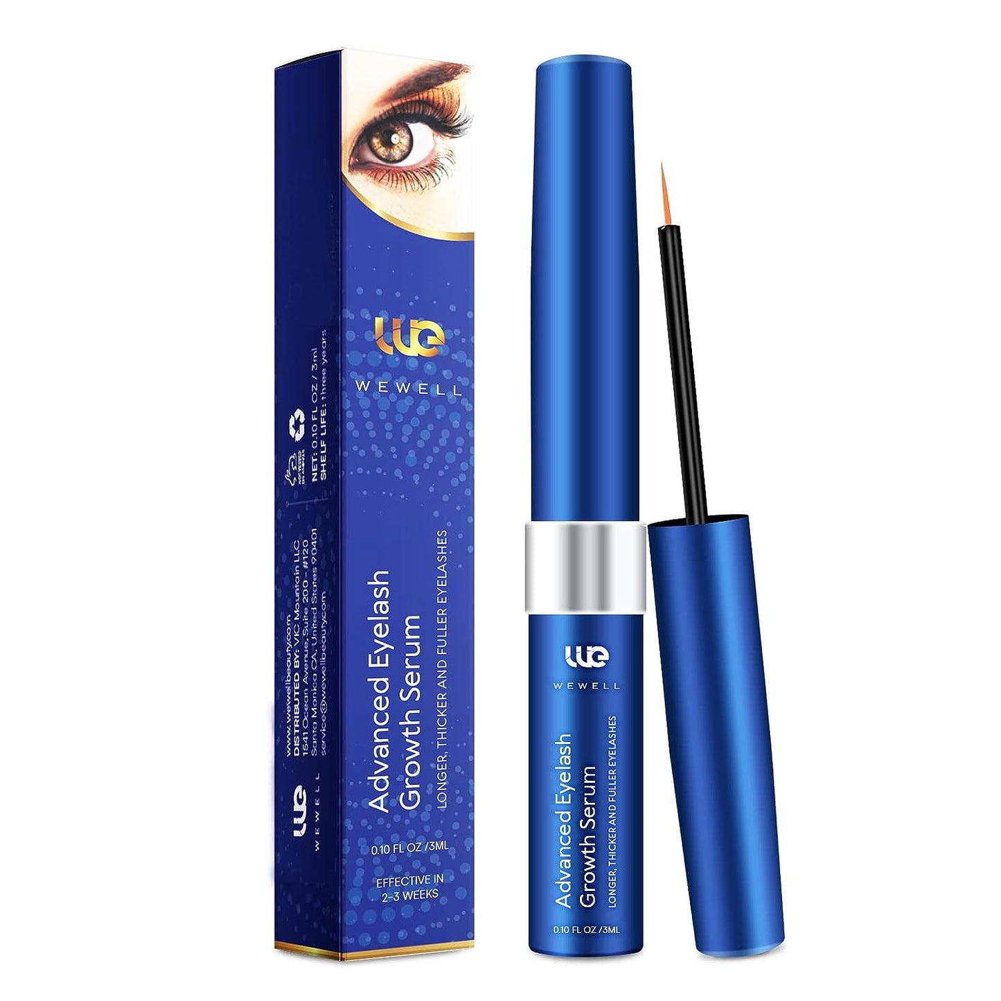 Lash Serum, Eyelash Growth Serum, Eyelash Serum, Lash Serum for Eyelash Growth, Boost Lash Growth Serum, Advanced Formula for Longer, Fuller, and Thicker Lashes, 3 ML