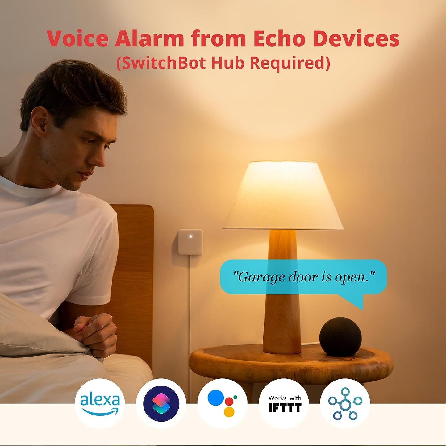 SwitchBot Door Alarm Contact Sensor - Smart Home Security Wireless Window Alarm and Door Sensor, Add SwitchBot Hub to Make it Compatible with Alexa