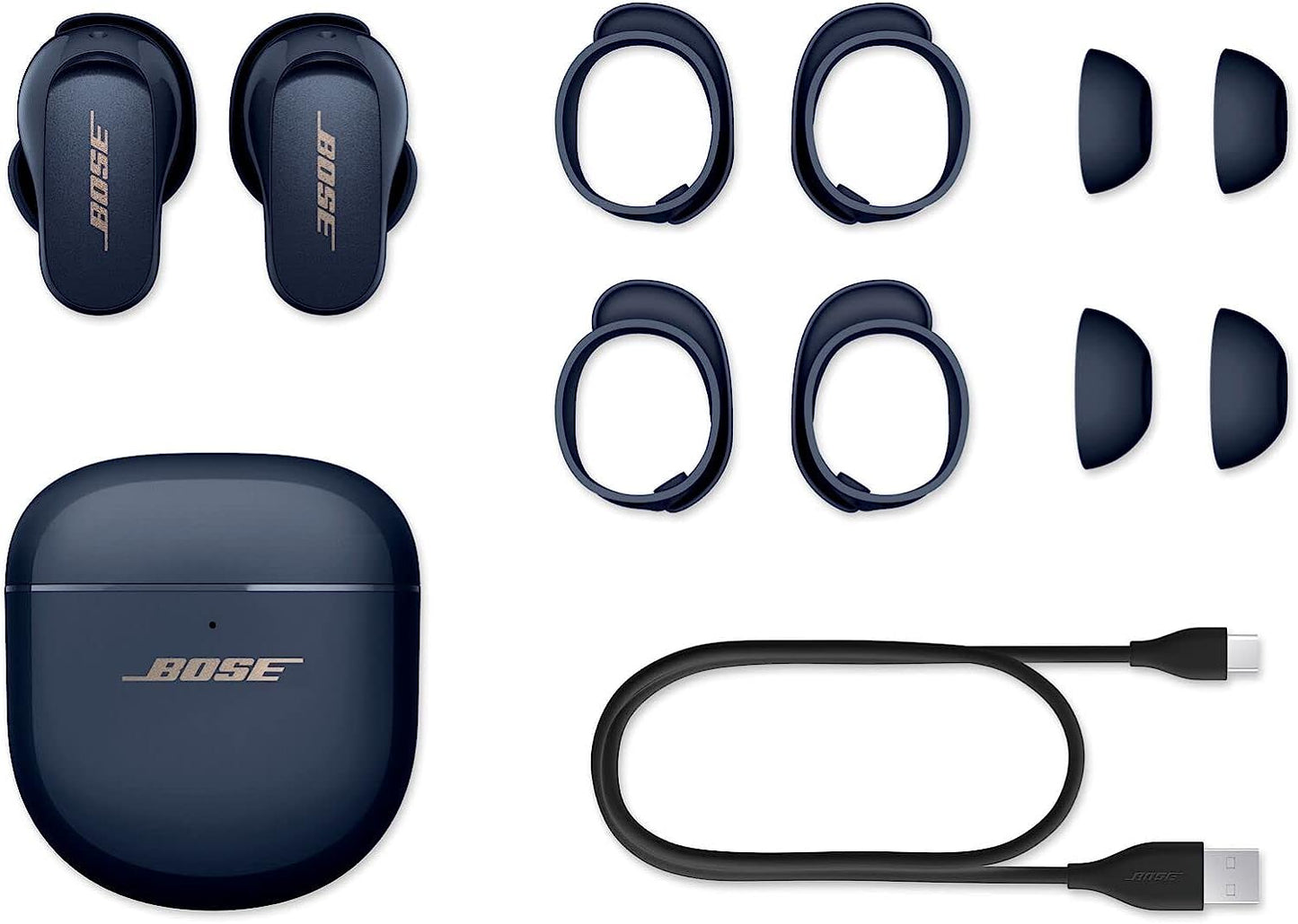 Bose QuietComfort Earbuds II, Wireless, Bluetooth, World’s Best Noise Cancelling In-Ear Headphones with Personalized Noise Cancellation & Sound, Triple Black