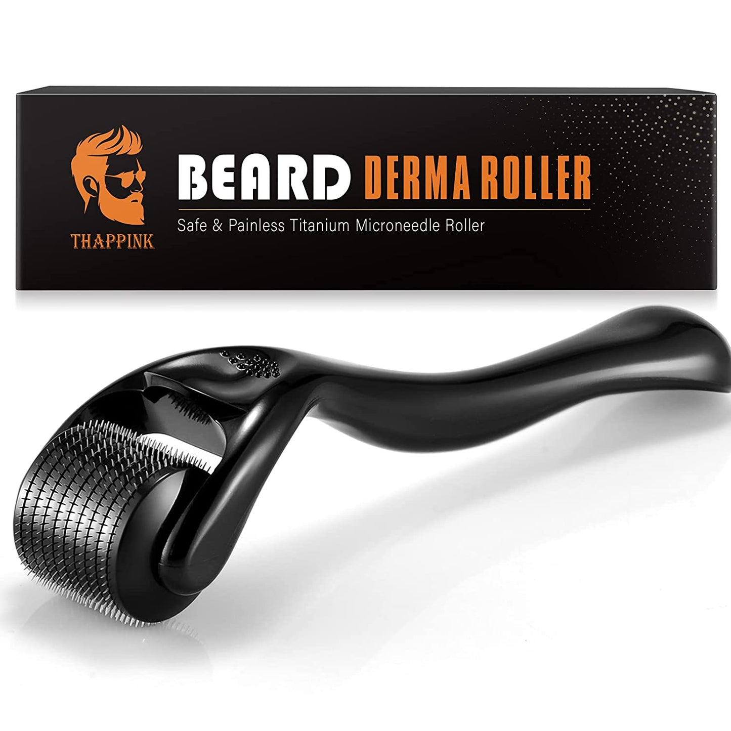 Beard Derma Roller Microneedle Roller for Beard Growth, 0.25mm Derma Roller for Patchy Beard Growth