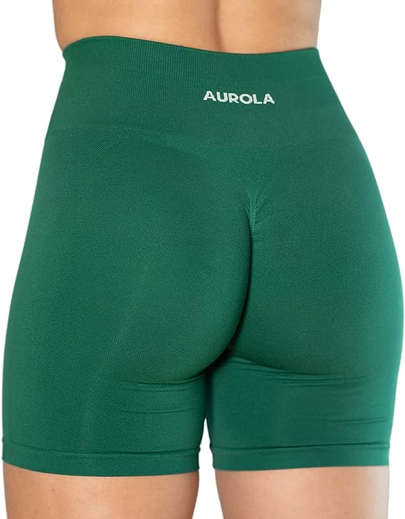 Aurola Store Seamless Scrunch Tights Women Yoga Pants Aurolaus Tummy  Control Workout Running Fitness Active Leggings-9