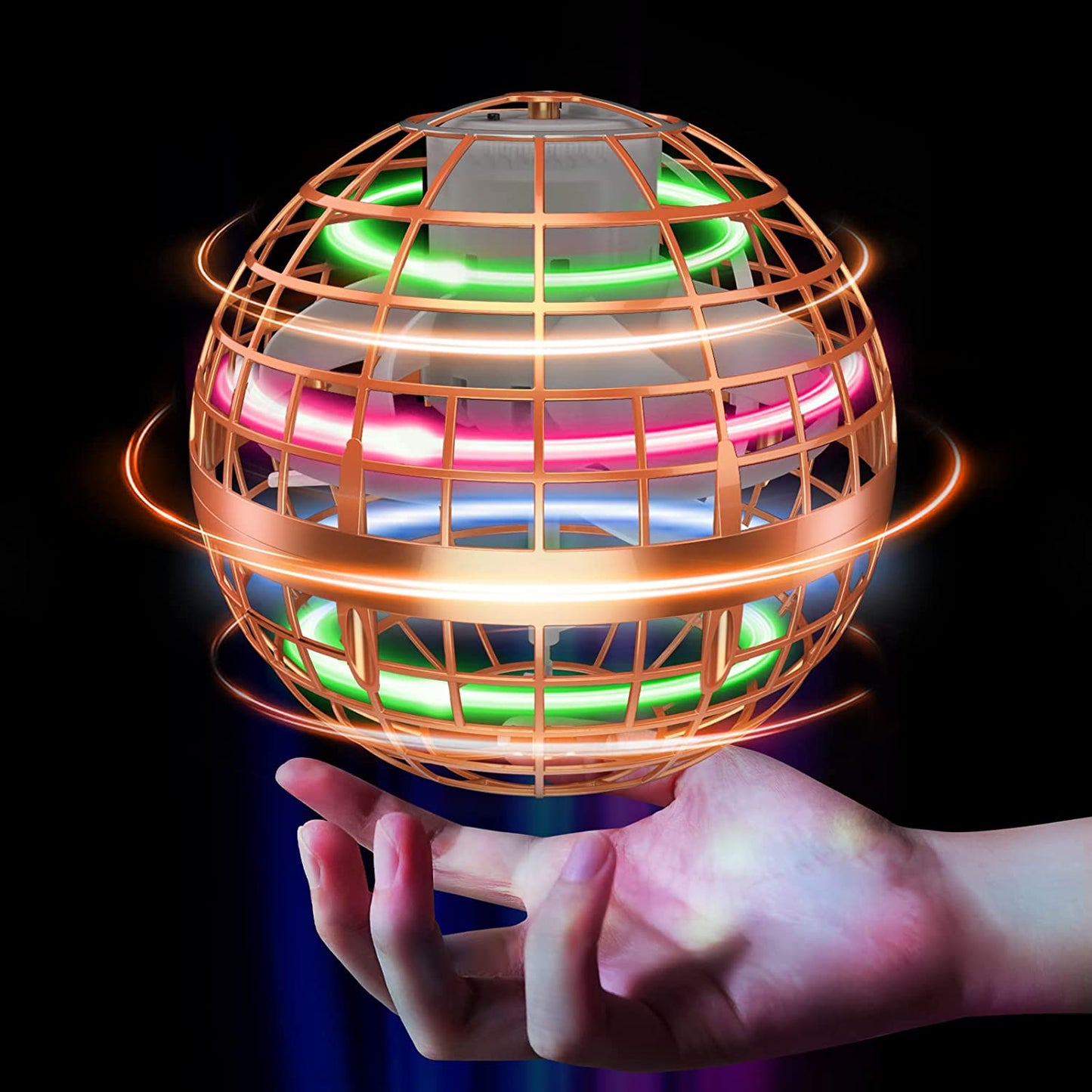  Flying Orb Ball Toys, Hover Orb, Hand Controlled Mini Drone  Flying Ball Globe Shape Spinning UFO Magic Flying Boomerang Spinner Kids  Adults Indoor Outdoor Toys Games : Toys & Games