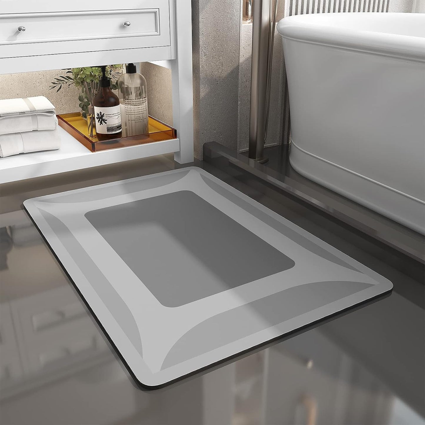 SIXHOME-Bath Rug-Quick Dry Absorbent Rubber Backed Thin Bathroom