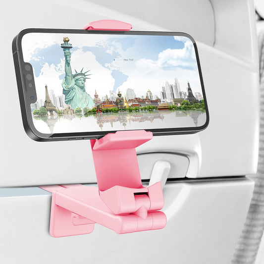 Best Universal in Flight Airplane Phone Holder Mount. Handsfree Phone Holder for Desk Tray with Multi-Directional Dual 360 Degree Rotation. Pocket Size Must Have Travel Essential Accessory for Flying