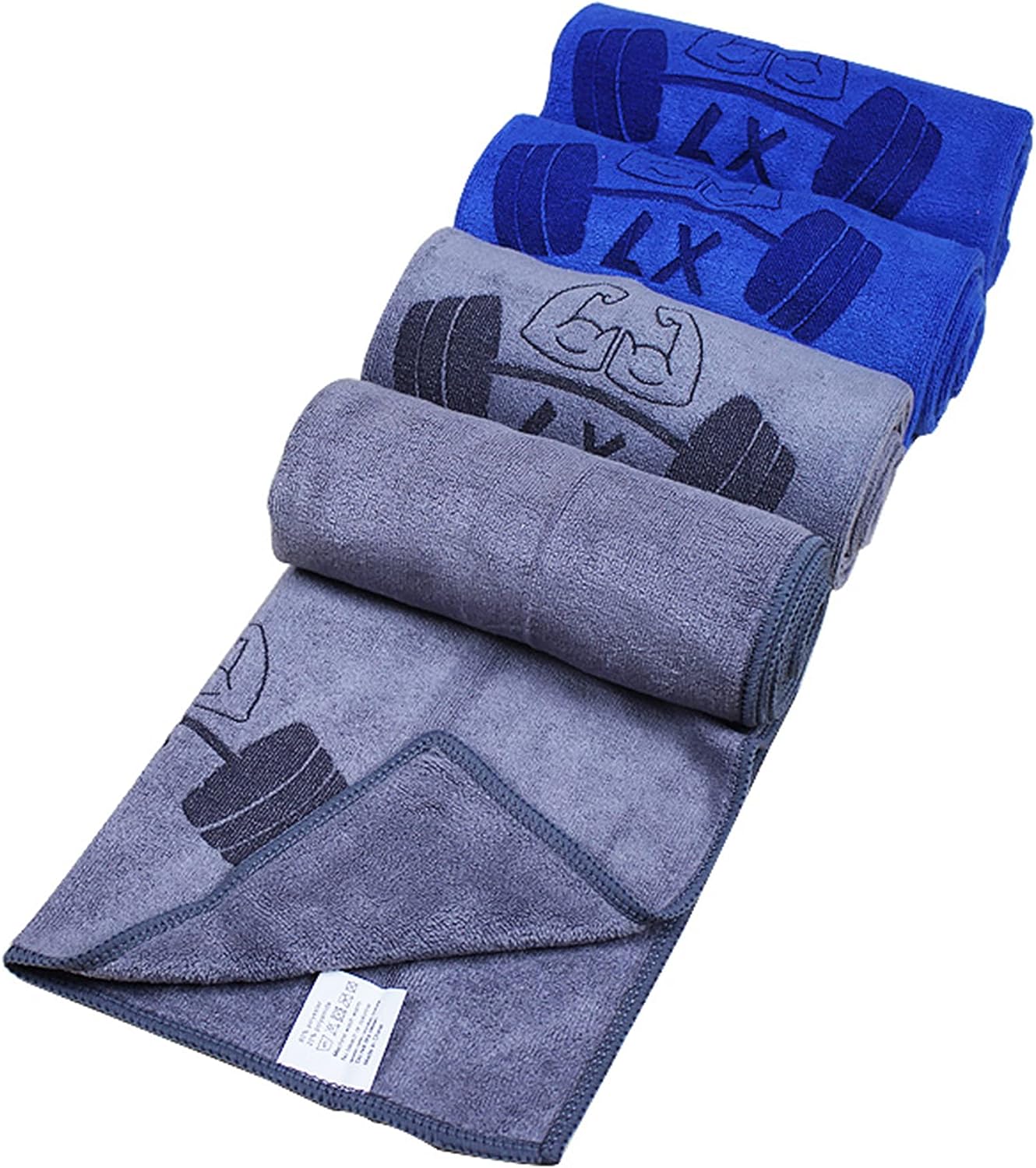 Cotton Yoga Towel(13.7" x 27.5"), Gym Towel Set, Cool Waffle Pattern Towel for Neck and Face, Soft Breathable Towel for Yoga, Sports, Kitchen, Camping, Running, Workout