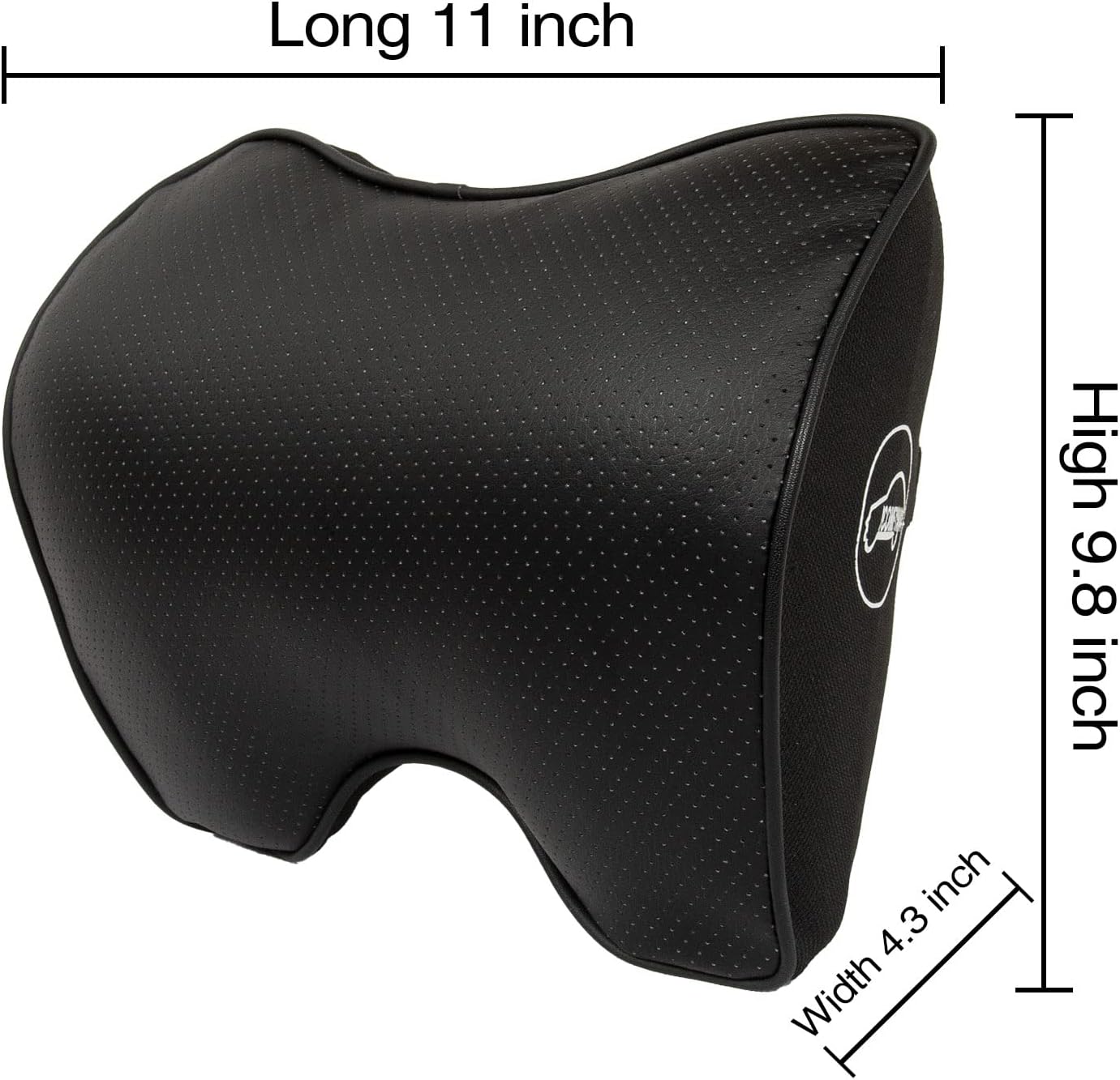 Icomfyway Car Neck Support Pillow for Neck Pain Relief When Driving,Headrest Pillow for Car Seat with Soft Memory Foam – Black