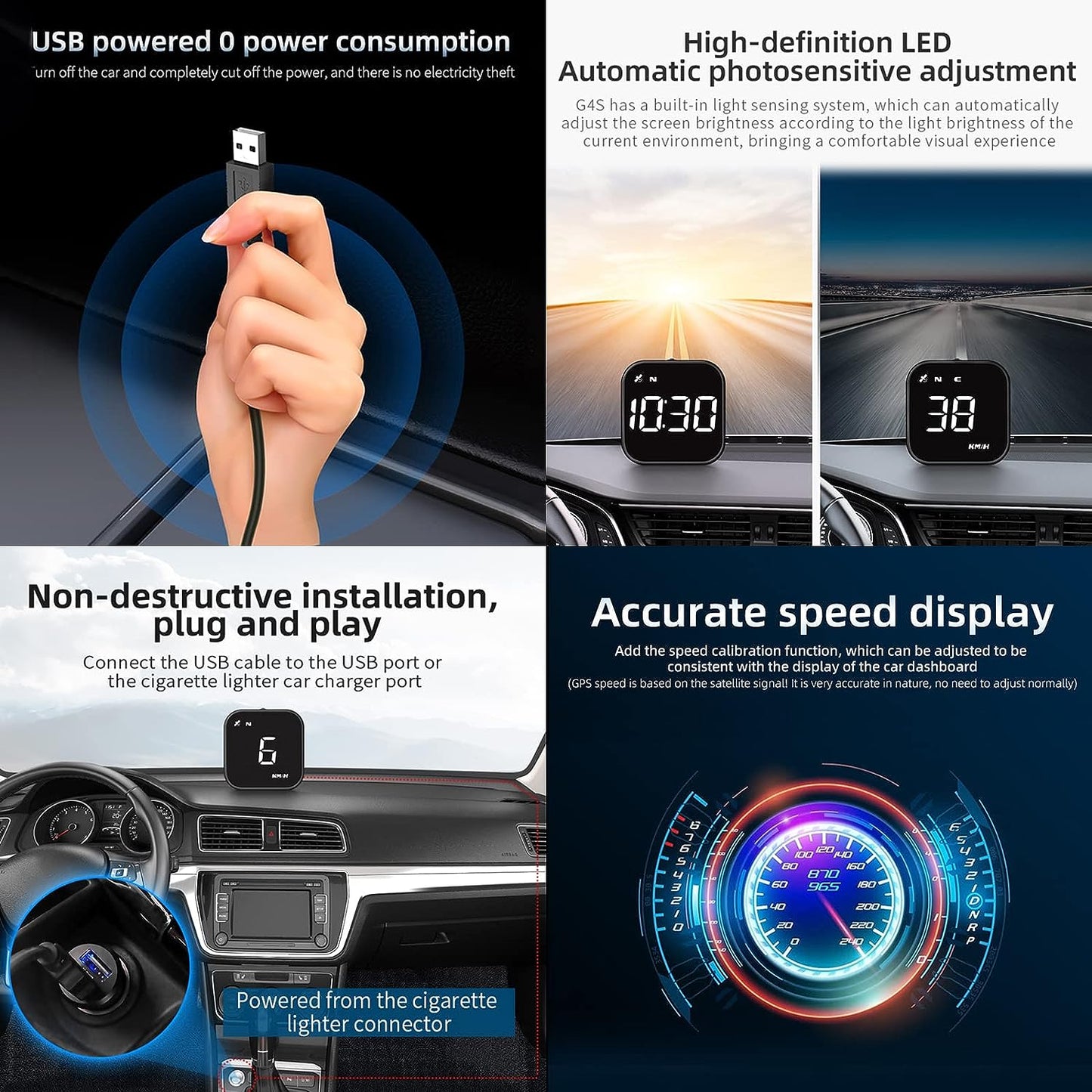 Shopping G4S Head-up-display HUD GPS Universal Multifunktions