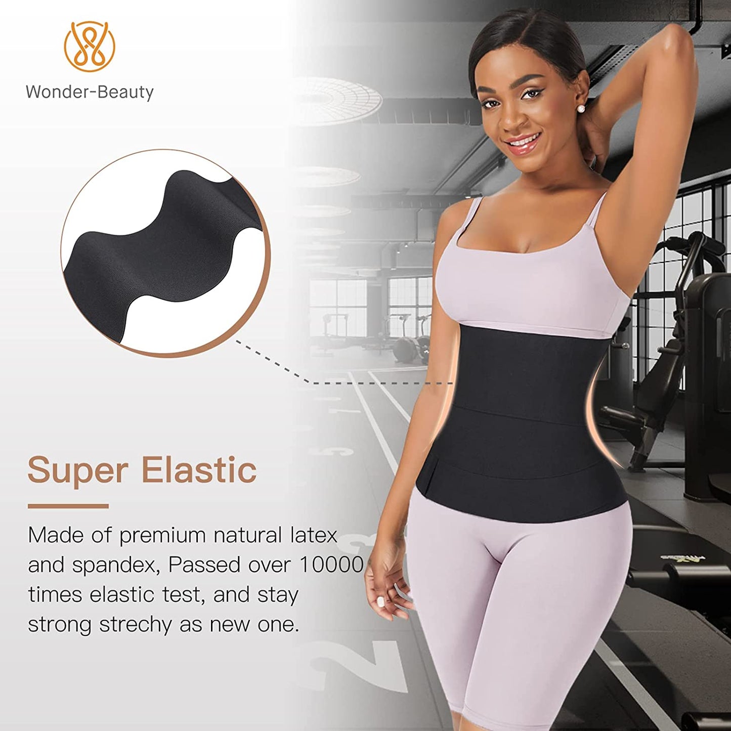 Wonder-Beauty Snatch Me Up Bandage Wrap with Loop Waist Trainer for Women