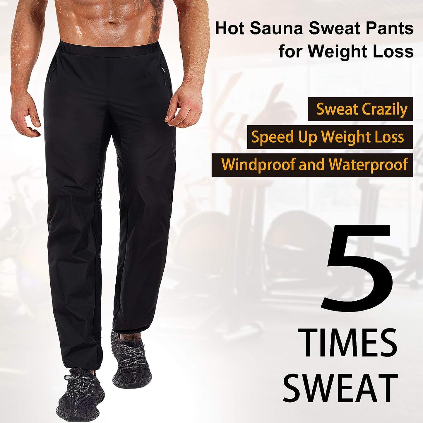 Sauna Suit for Men Sweat Jacket for Men Sweat Sauna Pants Gym Workout –  PROARTS AND MORE