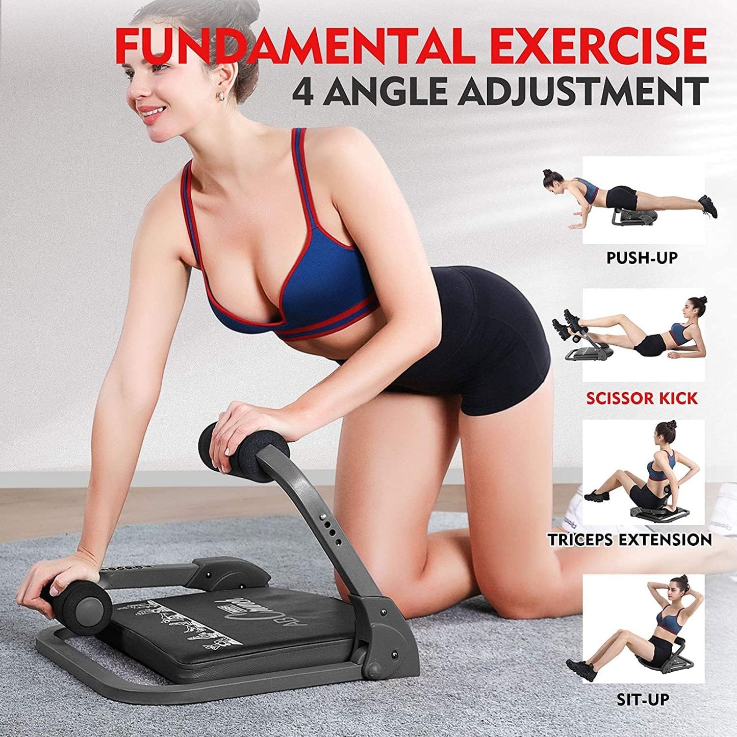 THE NUMBER ONE MBB Ab Crunch Machine,Exercise Equipment for Home Gym Equipment for Strength Training with Resistance Bands, Abs and Total Body Workout,Sole Brand and Patent Owner